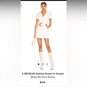 Show me your mumu White corduroy dress